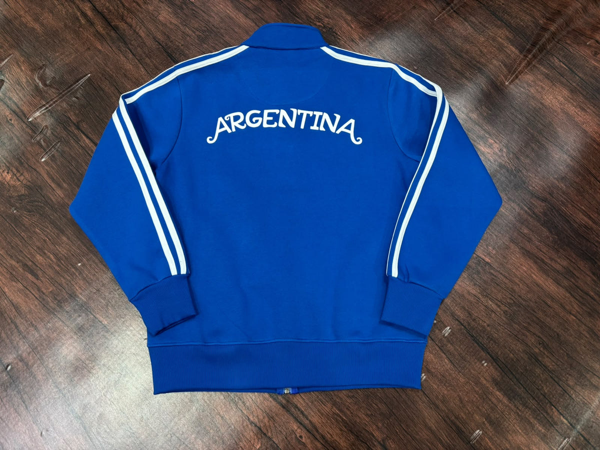 Adidas Argentina Originals Track Top Unisex Cotton Fleece Zipper