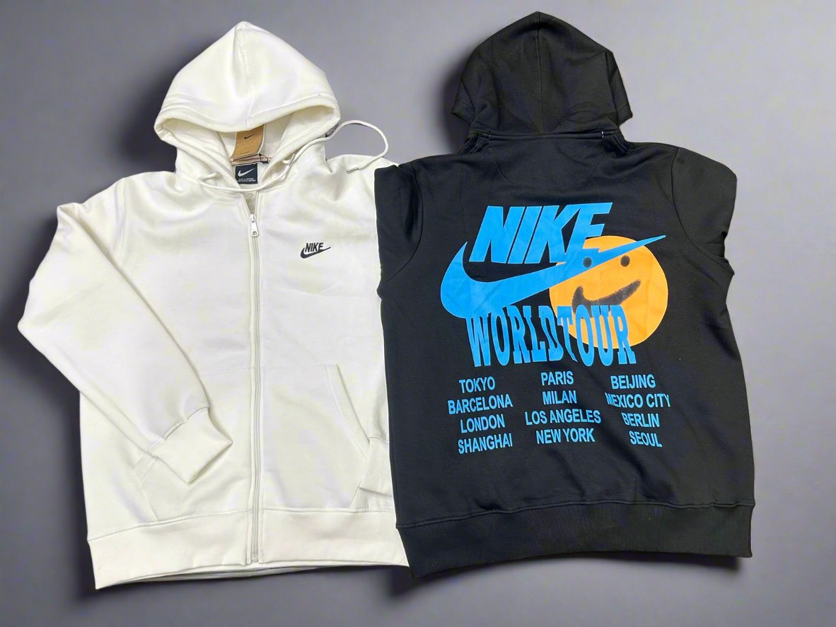 Nike Three Thread World Tour Edition Unisex Cotton Zipper Hoodie