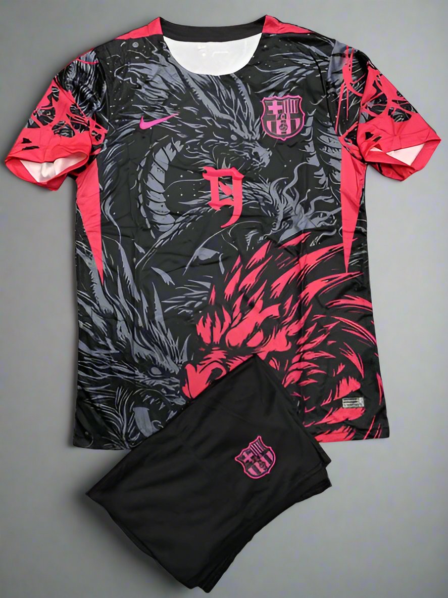 Barcelona 24/25 Red Dragon Special Edition Jersey with Shorts