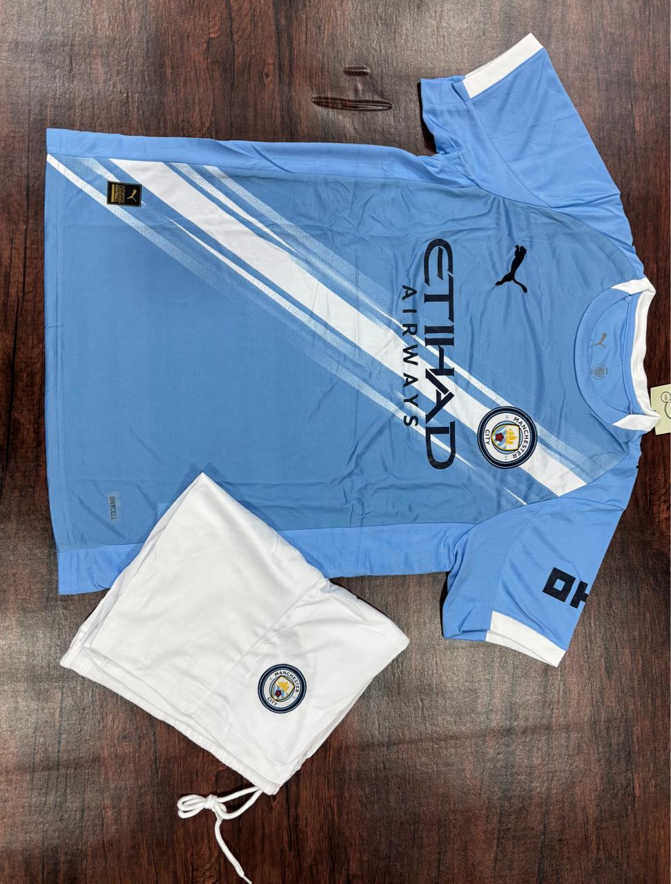 Manchester City 25/26 Football Home Jersey with Shorts