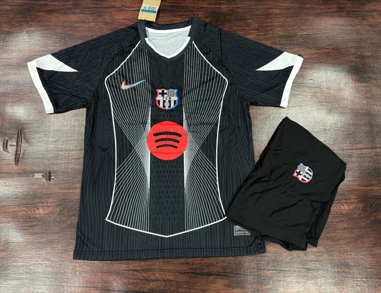 F.C. Barcelona 25/26 Black Special Edition Jersey with Shorts