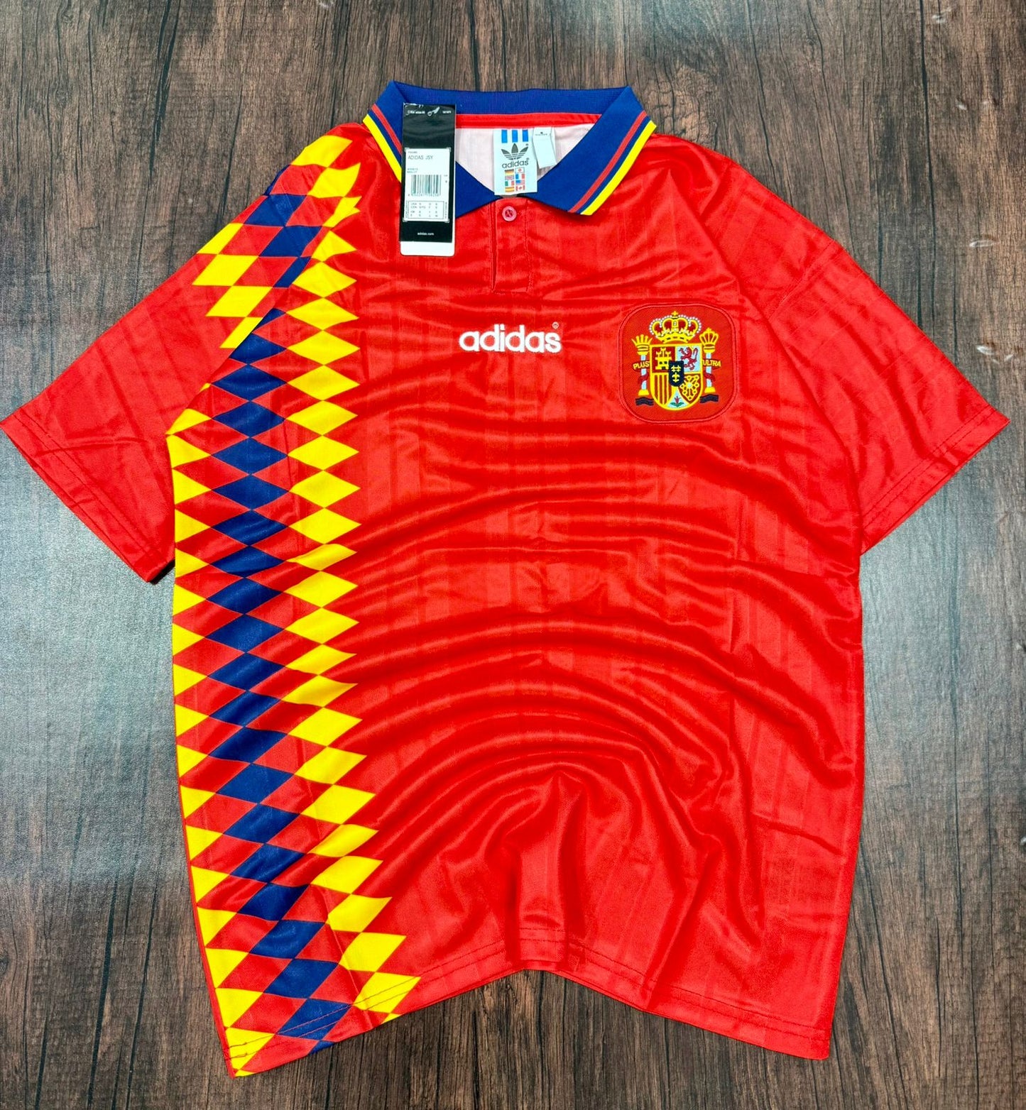 Spain 1994 World Cup Home Premium Retro Jersey without Shorts
