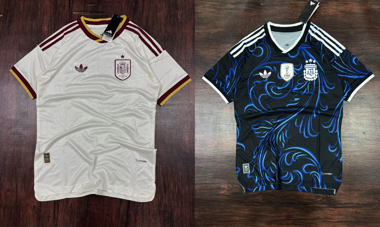 World Cup Duo ā Spain & Argentina Away Jersey Bundle