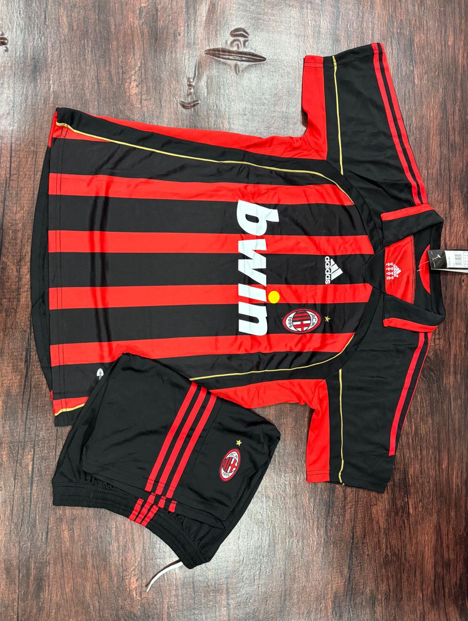 AC Milan Rossoneri 2006-07 Serie A Retro Home Jersey with Shorts