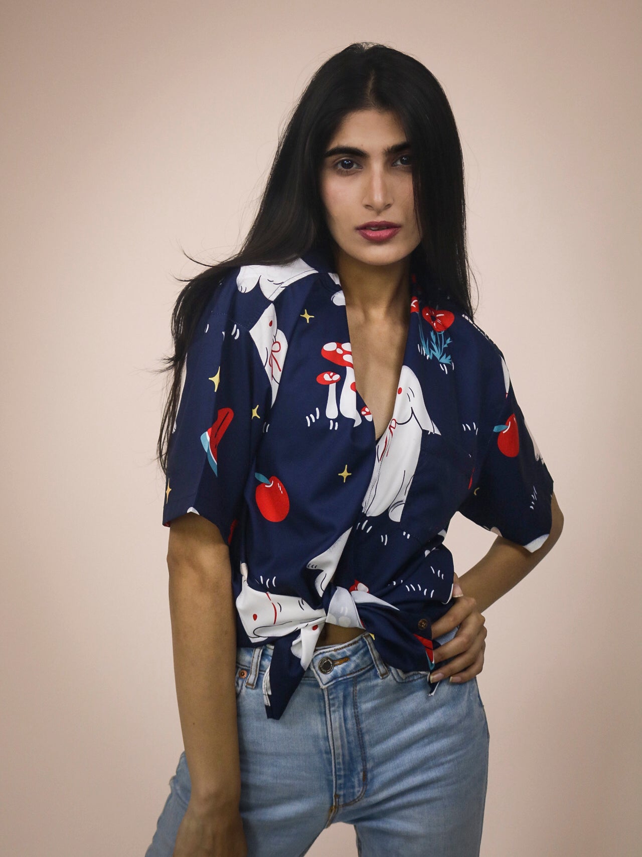 Art Edition Summer Cool Half Sleeve 100% Rayon Printed Unisex Shirt