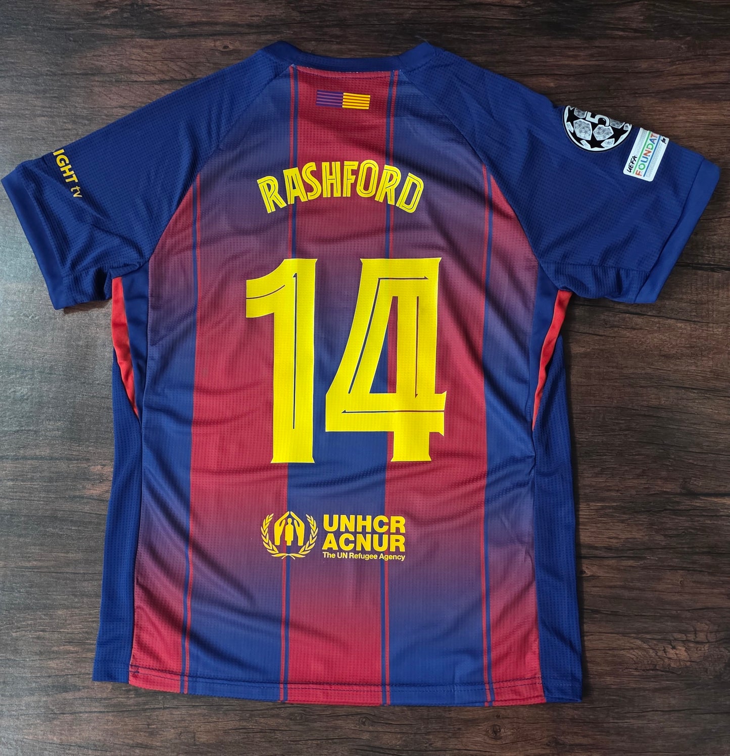 F. C. Barcelona 25/26 Rashford Home Jersey Stadium Edition without Shorts