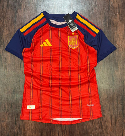 Spain 26 Home Player Edition Authentic Jersey without Shorts