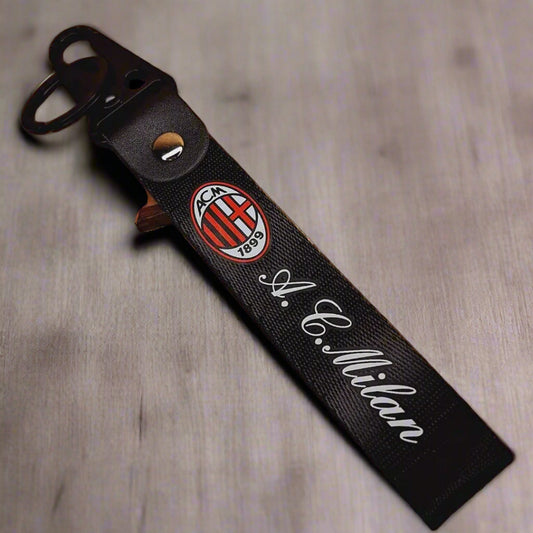 A. C. Milan Premium Fabric Keychain