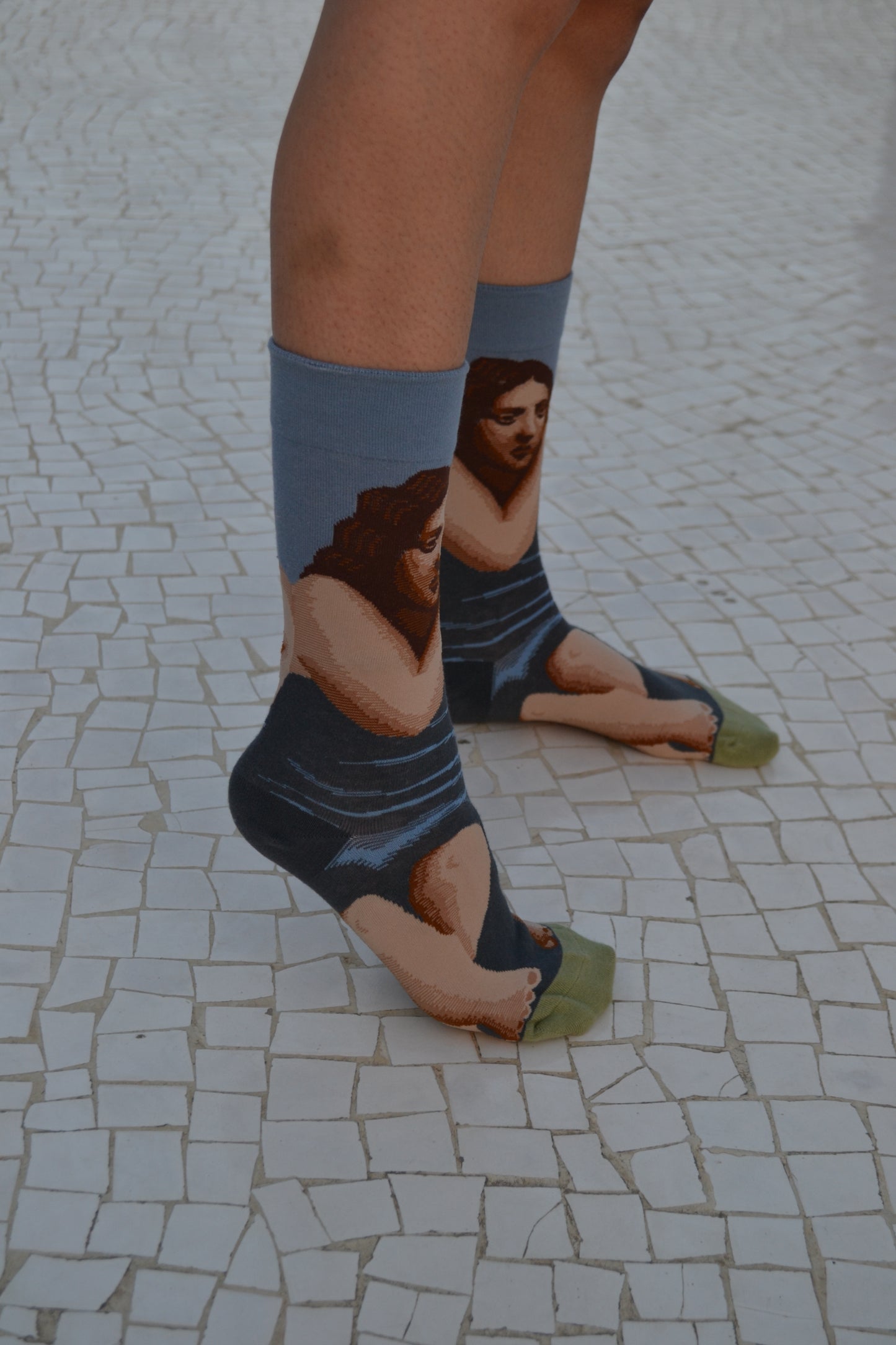 Mona Lisa Unisex Crew Socks