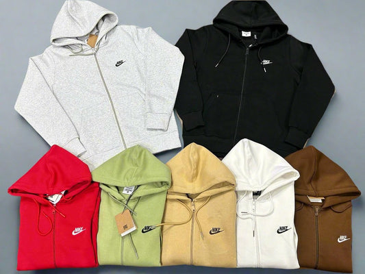 Nike Basic Three Thread Unisex Zipper Hoodie