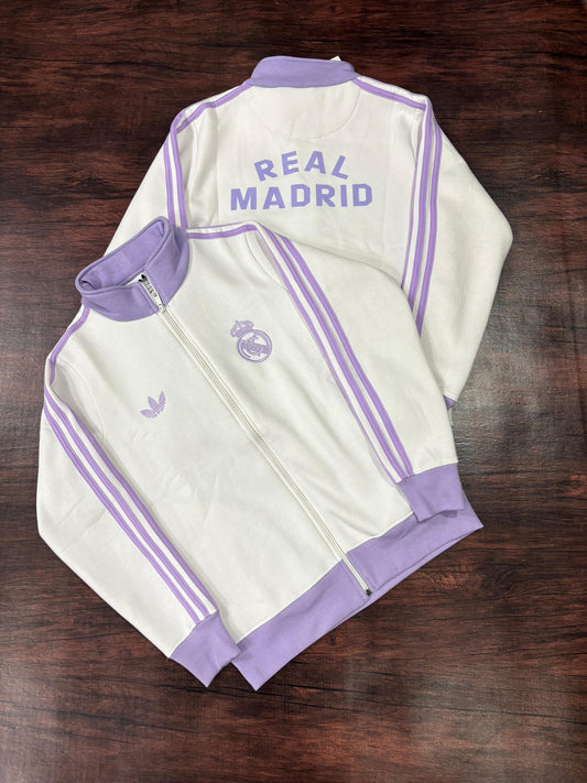 Adidas Real Madrid Beckenbauer Training Cotton Fleece Unisex Zipper