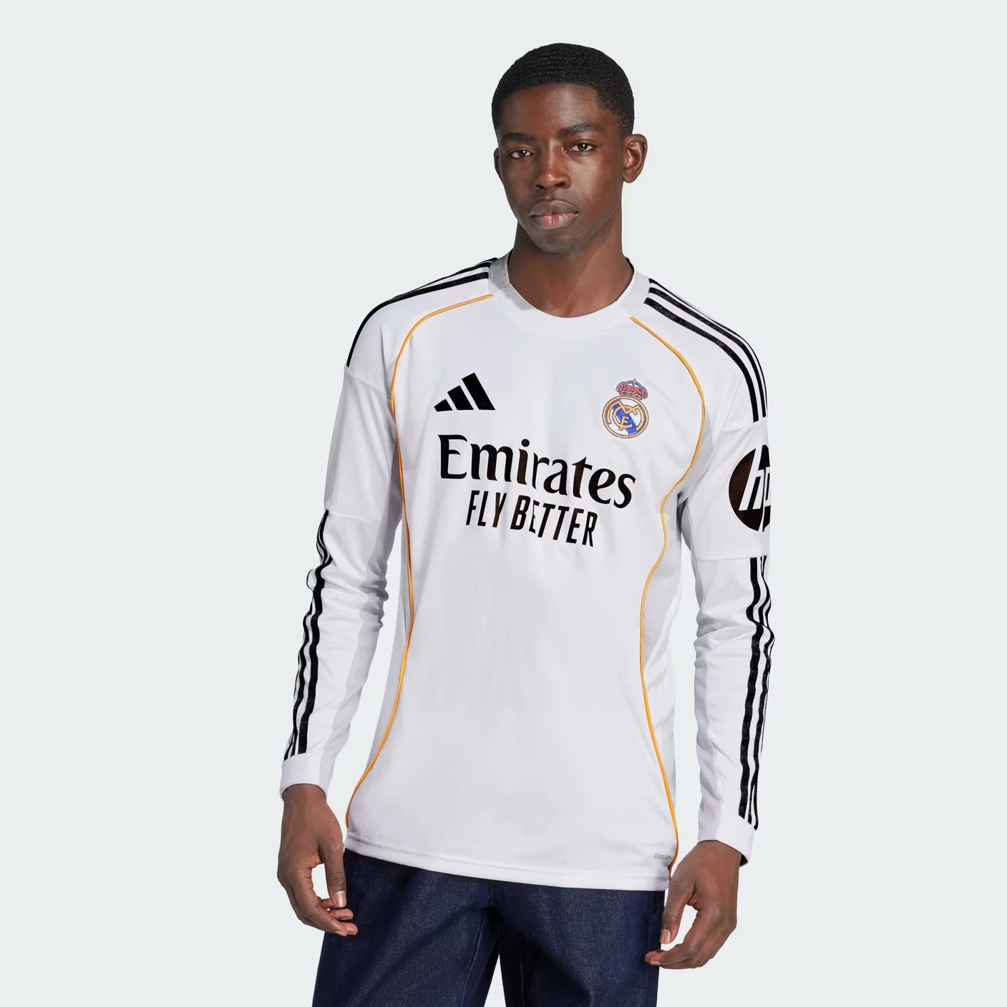Real Madrid 25/26 Long Sleeve Home Jersey without Shorts