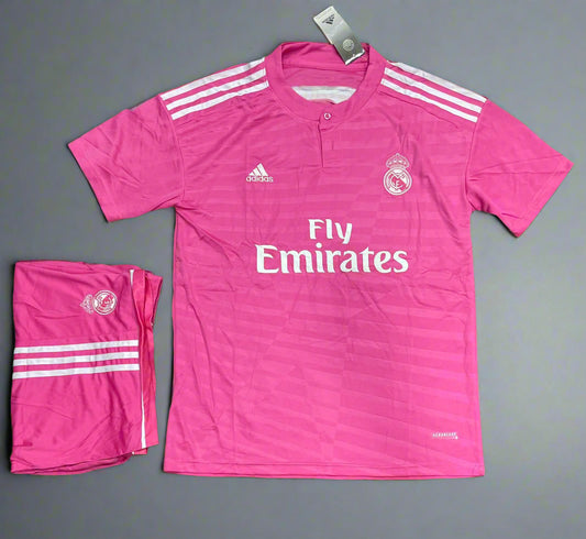 Real Madrid 2014/15 Away Retro Jersey with Shorts