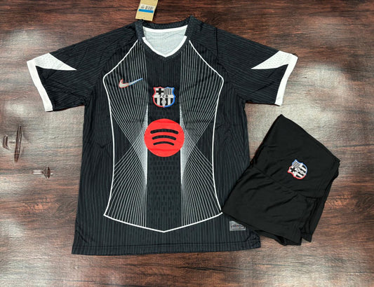 F.C. Barcelona 25/26 Black Special Edition Jersey with Shorts