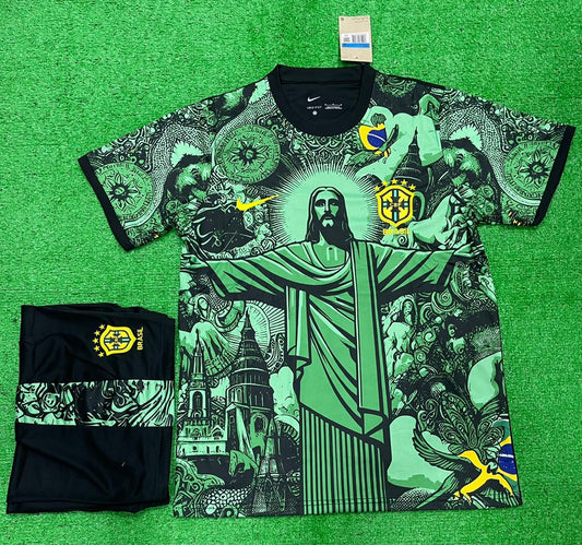 Brazil Christ The Redeemer Special Edition Jersey with Shorts