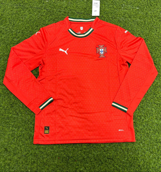 Portugal 25 Long Sleeve Home Jersey without Shorts