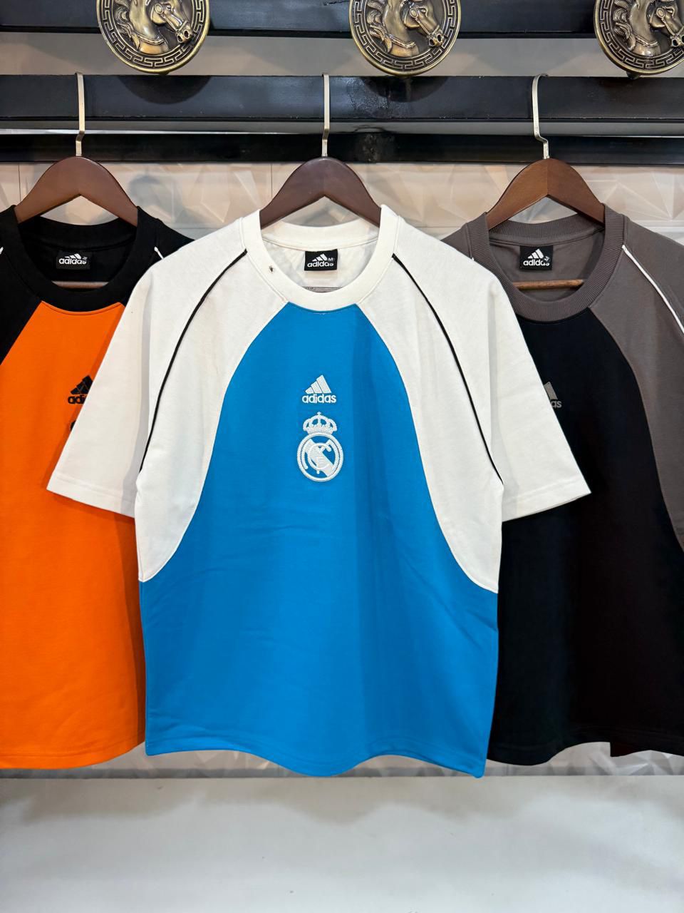 Real Madrid Oversized 100% Cotton Embroidered Unisex T-Shirt