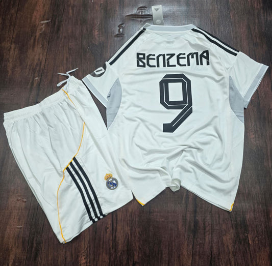 Real Madrid 25/26 Home Benzema Jersey with Shorts