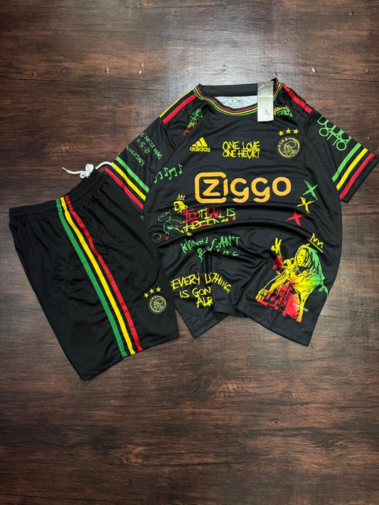 Ajax Away X Bob Marley Tribute 25/26 Special Edition Jersey with Shorts