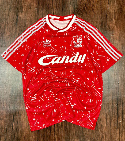 Liverpool Candy 1989-91 Premium Retro Home Jersey without Shorts