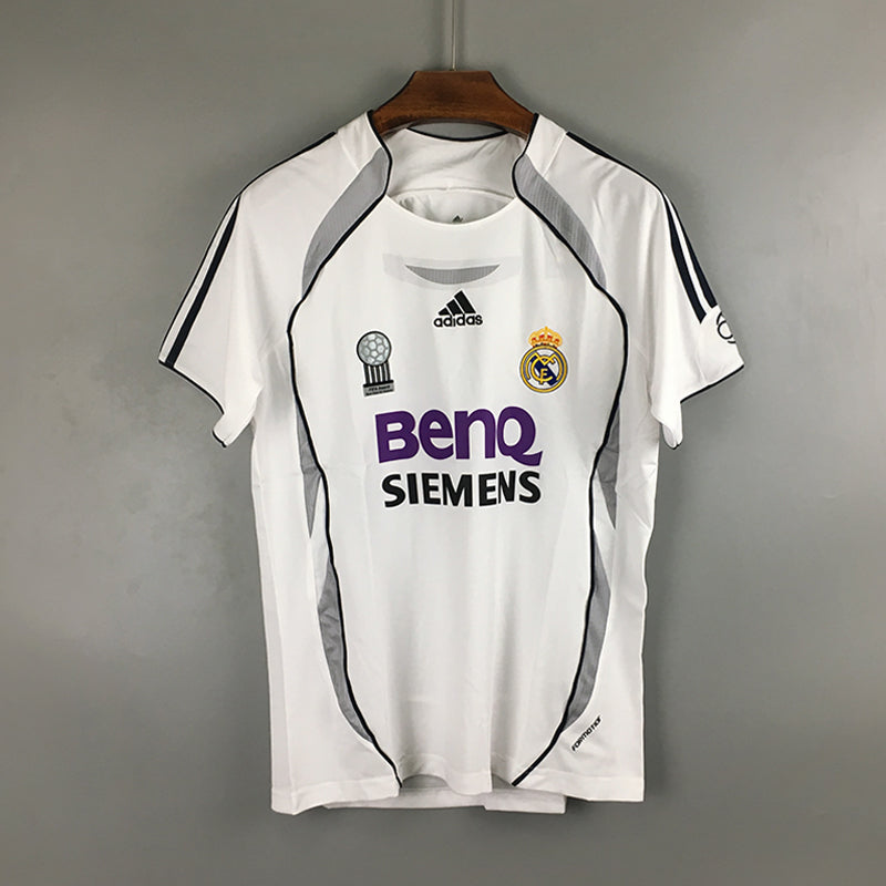 Real Madrid Home 2006-2007 Retro Jersey without Shorts