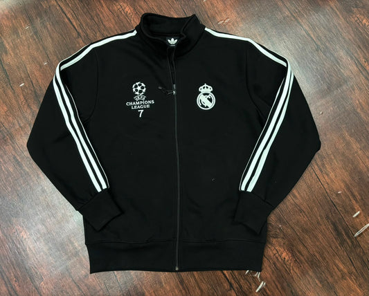 Adidas Real Madrid 2014 - 2015 UEFA Champions League Training Cotton Fleece Zipper