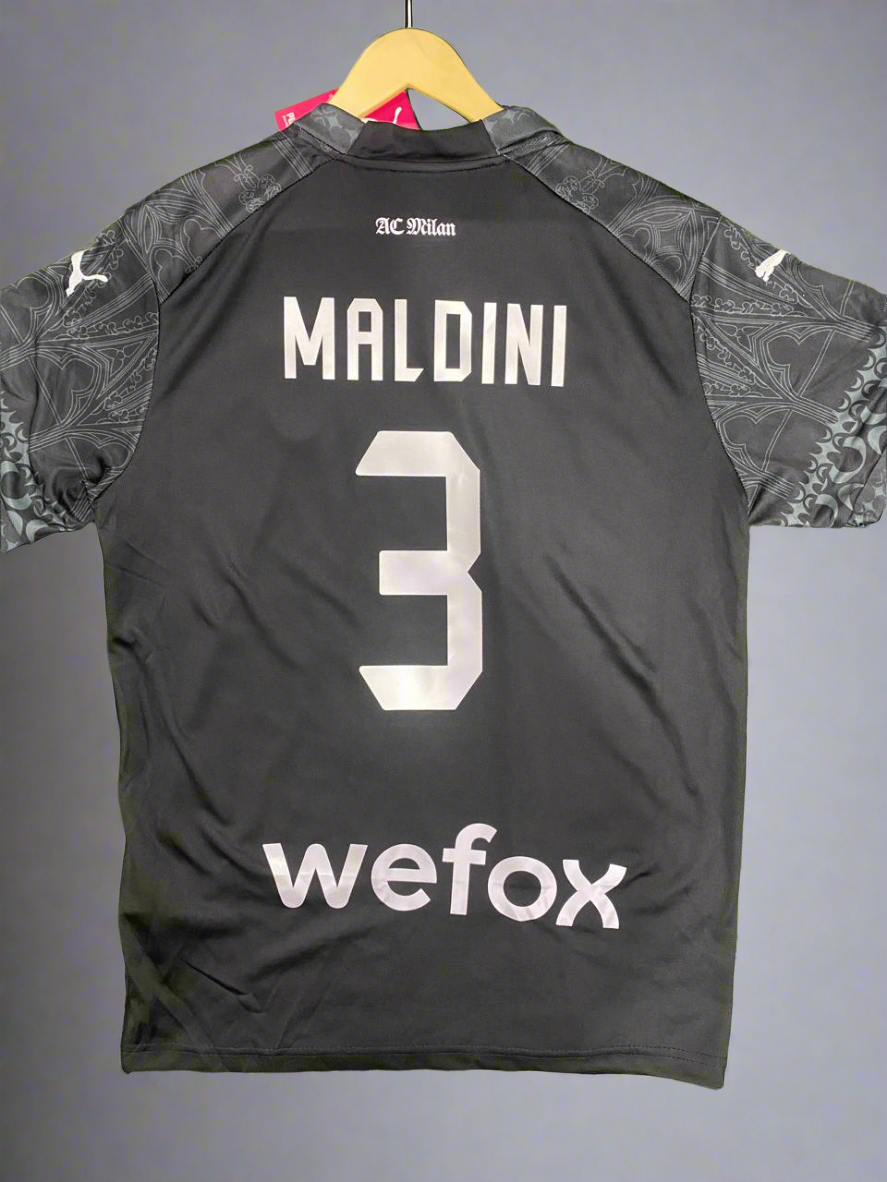 Authentic Jersey AC MILAN X PLEASURES 2023/24 Maldini – Dark Version with Shorts