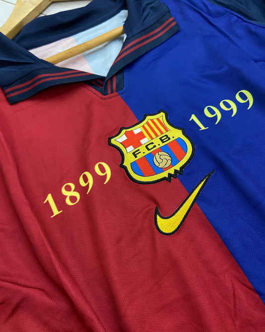 Vintage Nike Barcelona Centenary Retro Home Jersey with Shorts