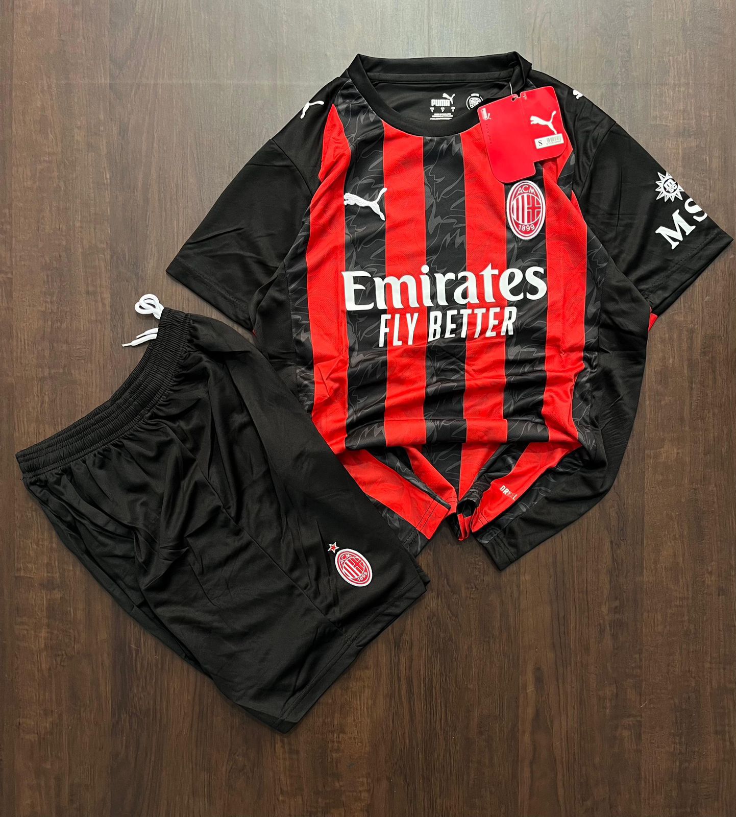 AC Milan 2025/26 Home Jersey with Shorts