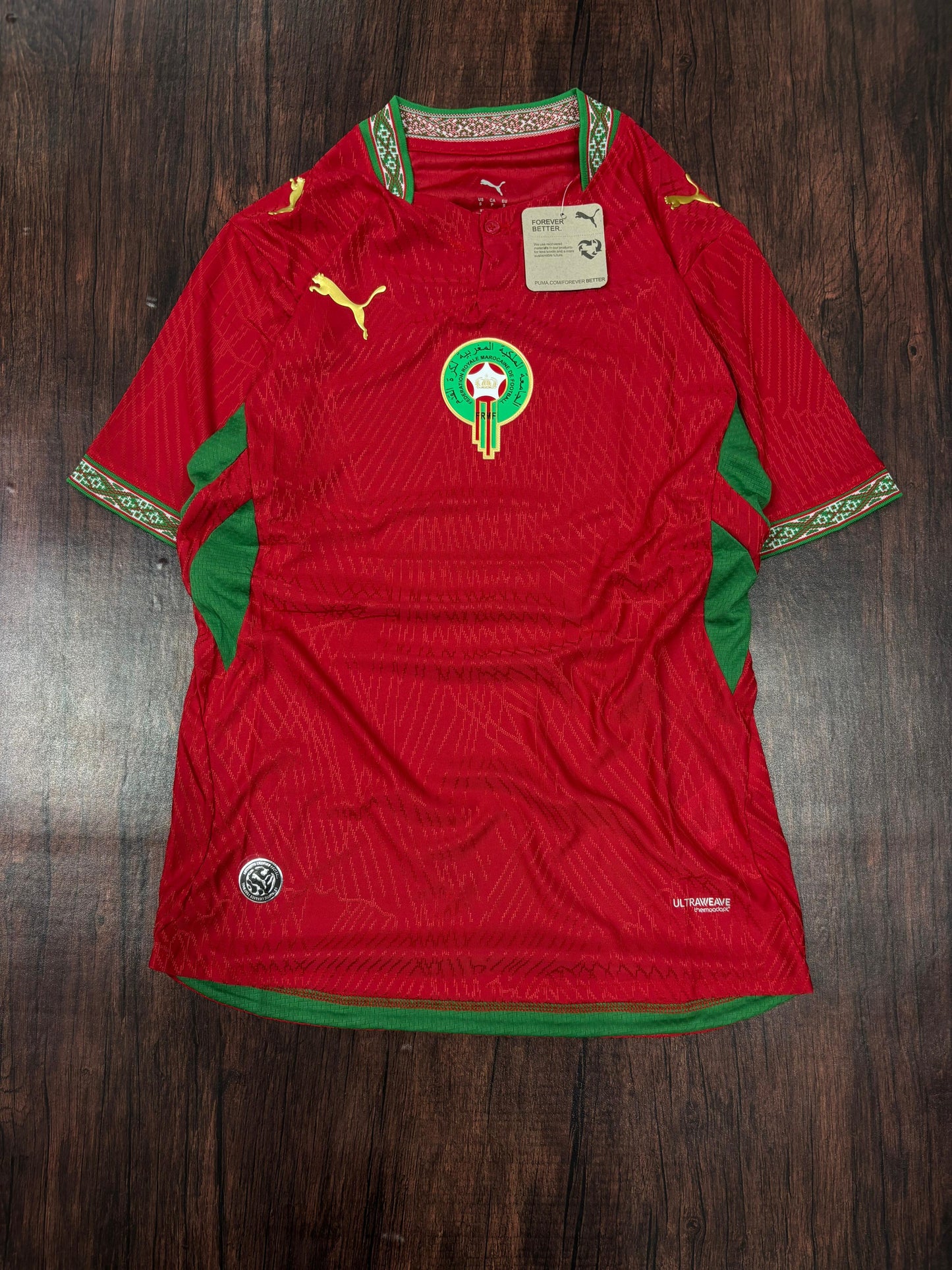 PUMA Morocco Home Authentic Jersey Player Edition with Shorts