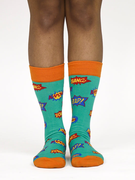 Kapow Unisex Crew Socks